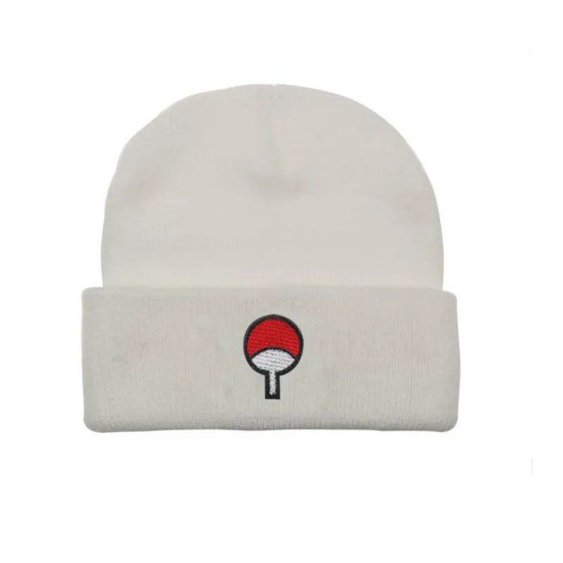 Аниме любителей нарут зима Ha для мужчин Мода хип хоп семья Uchiha логотип Skullies Beanie Kpop осень вязаные лыжные теплые кепки Прямая поставка