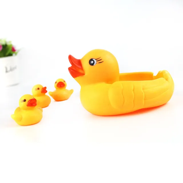 yellow squeaky duck baby