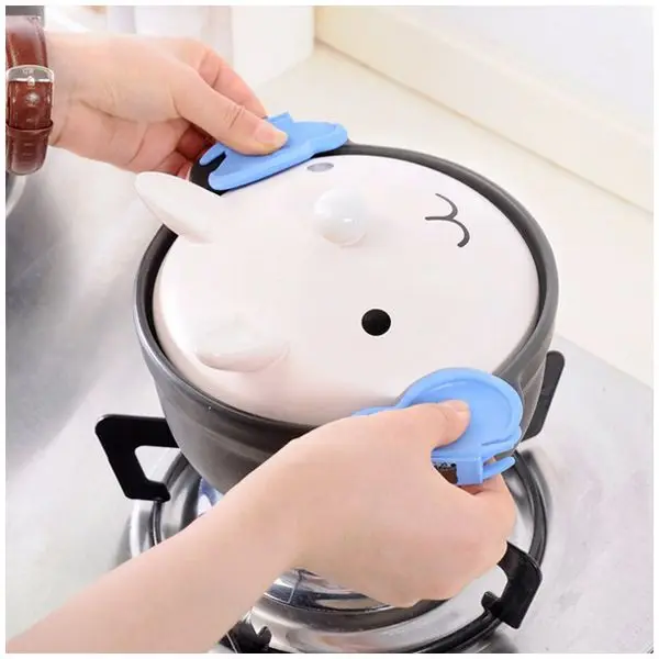 UESH 2 PCS Hot Butterfly Shaped Silicone Anti scald Devices Kitchen