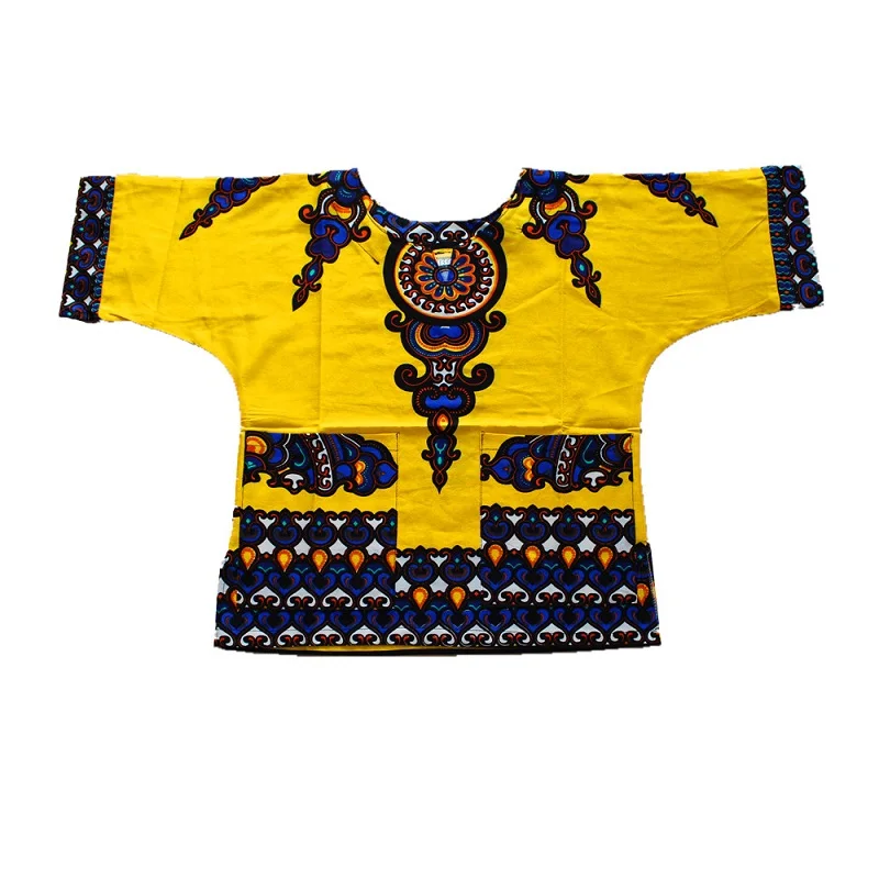 Wholesale Kids 2019 Child New Fashion Design Traditional African Clothing Print Dashiki T-shirt For Boys and Girls african attire Africa Clothing