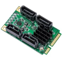 4 порта SATA III 6G Mini PCIE Mini PCI-e Marvel 88SE9215 контроллер карты SATA 3,0 mini PCI express SSD адаптер карты