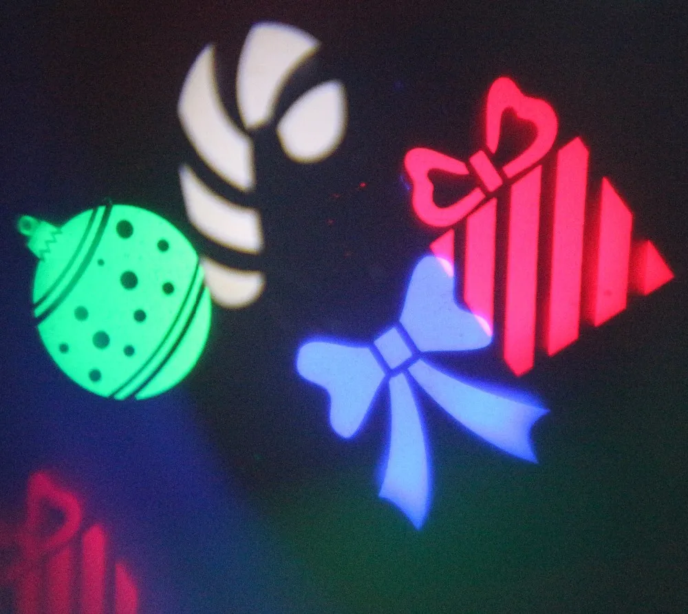 Светодиод может изменять различные узор карты Рождество Хэллоуин фары/Открытый водонепроницаемый сад лампа