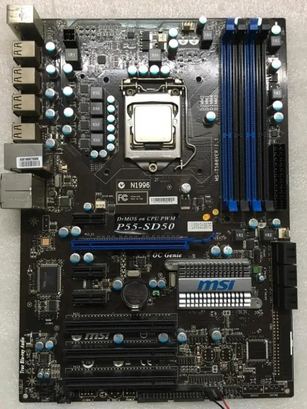 

MSI P55-SD50 P55-CD53 LGA 1156 DDR3 boards USB2.0 16GB P55 desktop motherboard