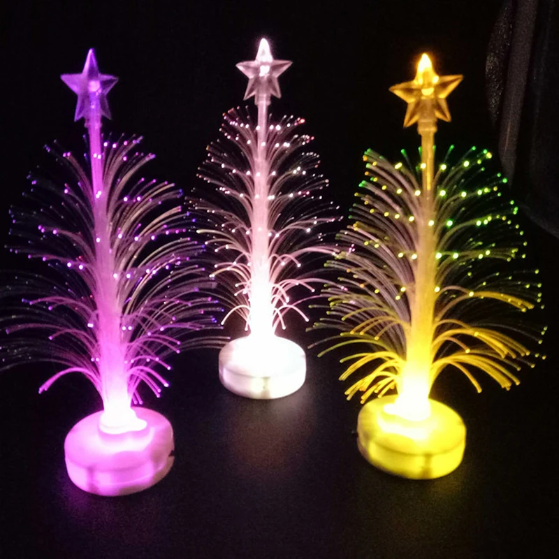 

Fluorescent Christmas Tree Glow in the Dark Bright Luminous Toys Power Night Party Home Wedding Decorations Craft Toys For Child