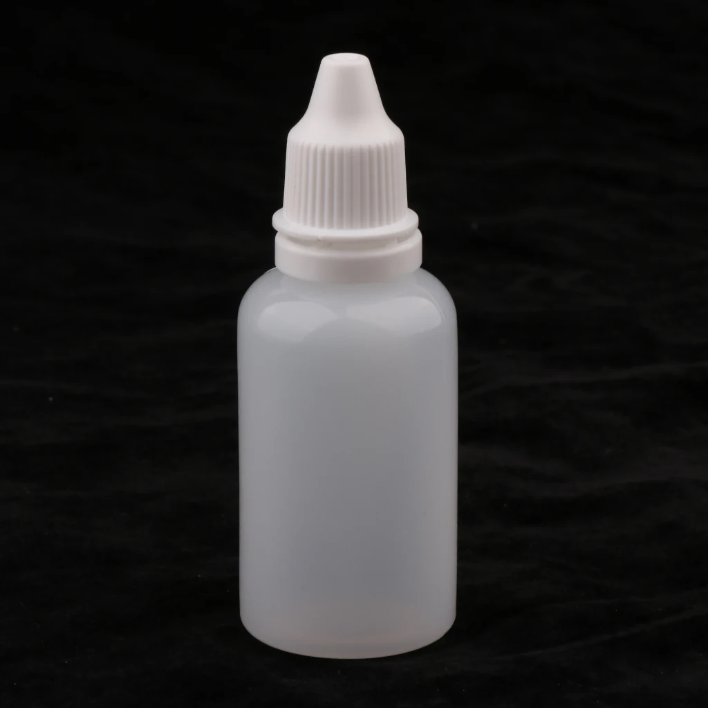 Perfeclan 20Pcs 30ml PE Plastic Empty Eye Dropper Vials Eye Liquid Container Bottles Squeezable