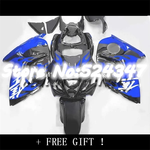 

100%Fit black blue Fairings For A Hayabsa GSXR1300 08 09 GSX-R1300 GSXR 1300 2008 2009 motorcycle fairing