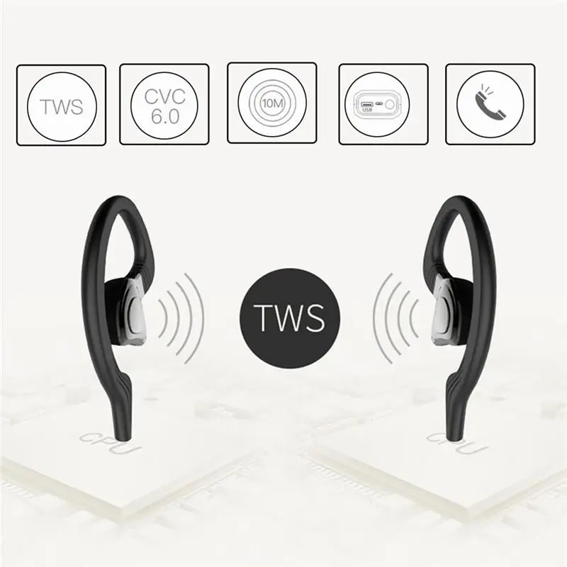 LEORY Новое поступление бизнес bluetooth наушники беспроводной 3D стерео гарнитура и внешний аккумулятор с микрофоном громкой связи звонки