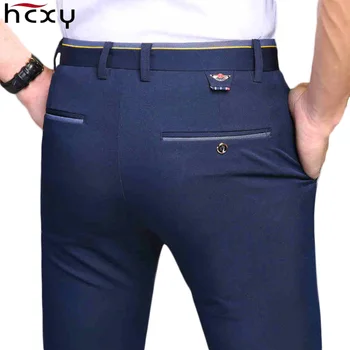 HCXY 2019 New Design Spring Summer Men s Smart Casual Pants Slim Pant Straight Trousers Innrech Market.com