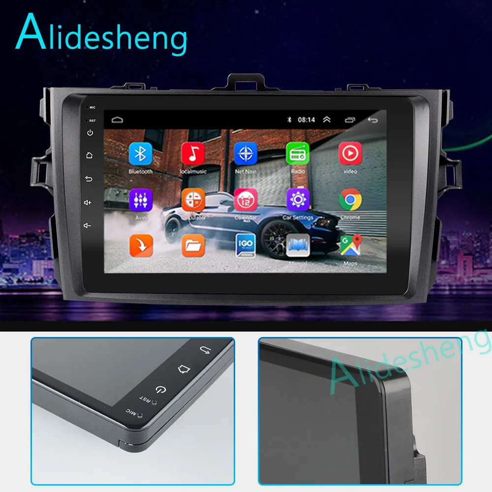 Автомобильный мультимедийный плеер 2 ГБ + 32 2.5D 2Din Android 8 1 GO GPS для Toyota Corolla E140/150 2006 2007