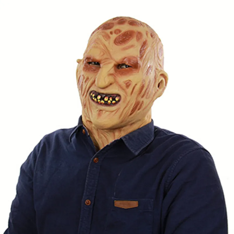 

Realistic Adult Party Costume Horror Mask Deluxe Freddy Krueger Mask Scary Halloween Carnival Cosplay Zombie Mask Cosplay Masks