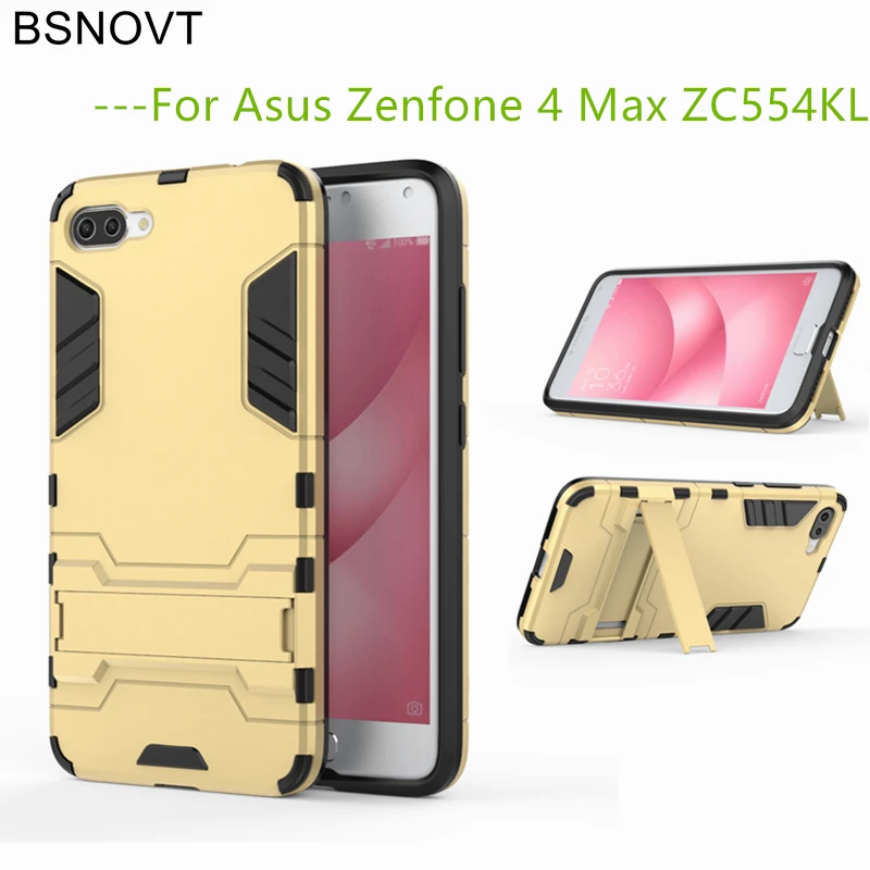 

BSNOVT For Asus Zenfone 4 Max ZC554KL Case ZC554KL TPU & PC Stand Phone Case For Asus Zenfone 4 Max Pro Plus ZC554KL Cover 5.5"