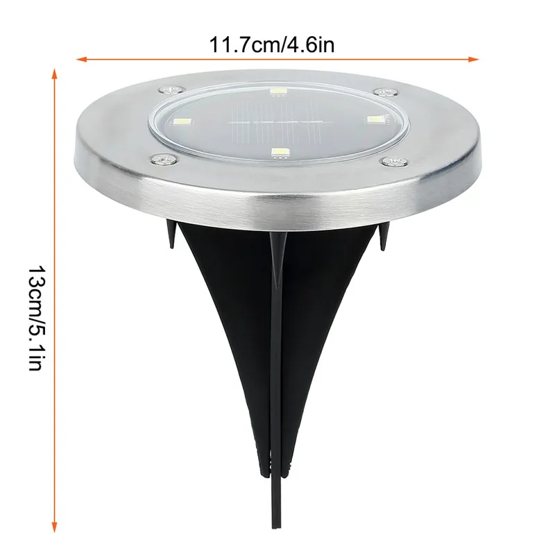 Солнечный свет открытый Водонепроницаемый питание углубленная в землю лампа светильник на солнечной батарее садовый светильник для дорожки на участке настил#40
