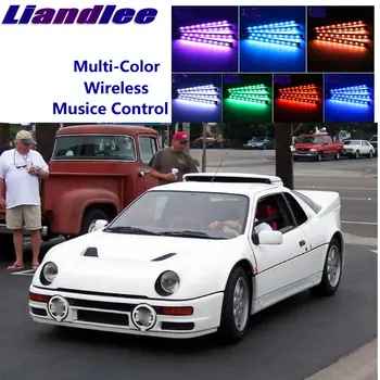 

LiandLee Car Glow Interior Floor Decorative Atmosphere Seats Accent Ambient Neon light For Ford RS200