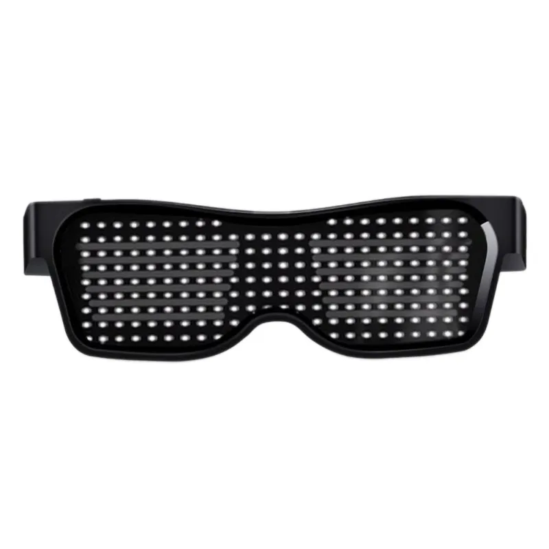 DIY Magic Bluetooth светодиодные очки для вечеринок щит светящиеся очки USB зарядка Многоязычная быстрая вспышка светодиодный bluetooth-фонарь очки
