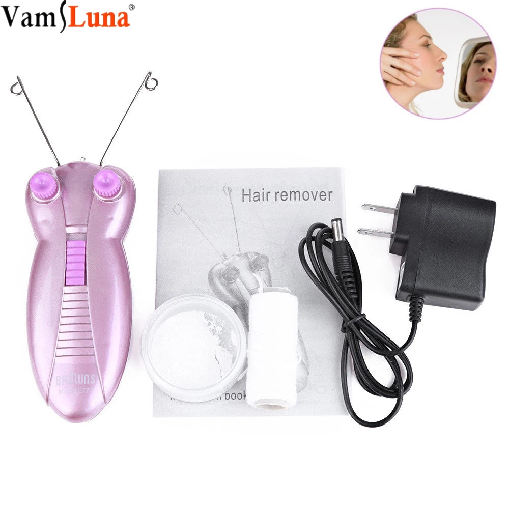 

Electric Body Facial Hair Remover Pull Surface Device Defeatherer Cotton Thread Epilator Lady Shaver Skin Care