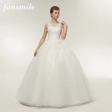 Fansmile настоящая фотография Винтаж зашнуровать свадебное платье индивидуальные плюс Размеры свадебное платье Vestidos de Noivas FSM-124F