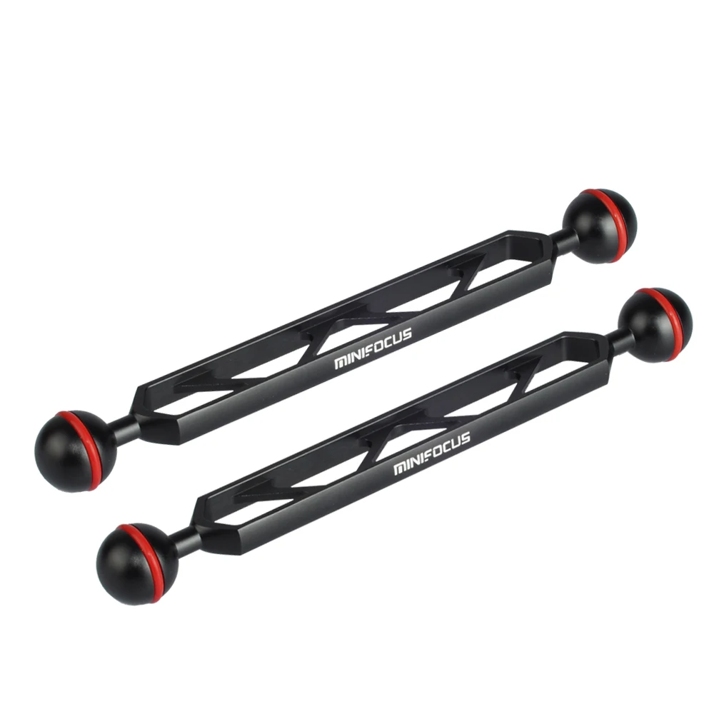 

6" Double Ball CNC Arm System Connector Aluminium Ball Head Extension Bar for Strobe/video light Camera Tray/handle