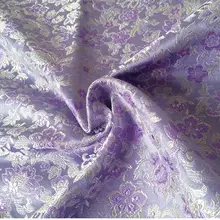 75 см* 100 см COS костюм парча ткань одежда платье ткань кукольная одежда маленькие фиолетовые цветы открытая улыбка свадебная ткань