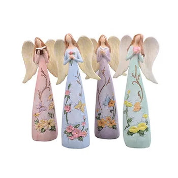 

American Hot Selling Printing Angel Decor Figurines Resin Home Crafts Ornaments Coffee Shop Window Display Fashion Wedding Gifts