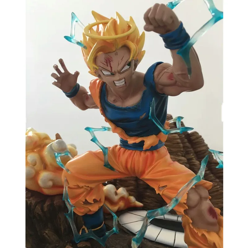 Статуя аниме Dragon Ball Z Super Saiyan Son Goku VS Vegeta 1/6 GK полноразмерный портрет полимерная