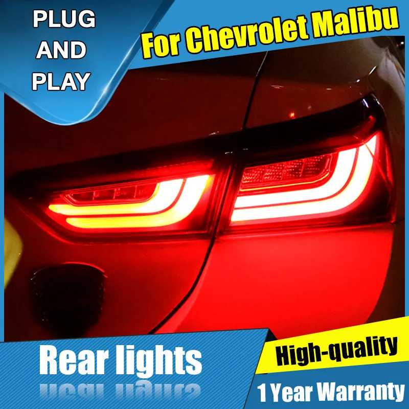 Clearance Car Styling LED Tail Lamp for Chevrolet Malibu Tail Lights 14-18 for Malibu Rear Light DRL+Turn Signal+Brake+Reverse LED light 2