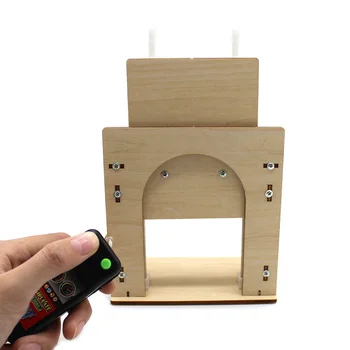 

DIY Automatic rising wooden door model remote control STEM Toys educational learning houseing door model electric teaching aids
