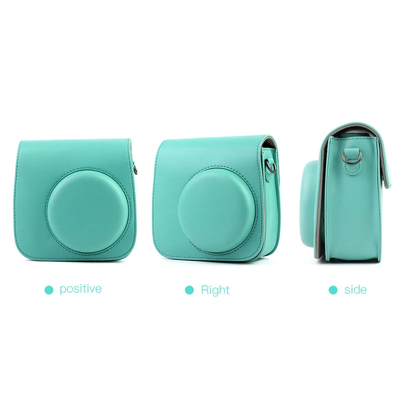 Из искусственной кожи Камера сумка для Fujifilm Instax Mini 8 мини S 9 с регулируемым