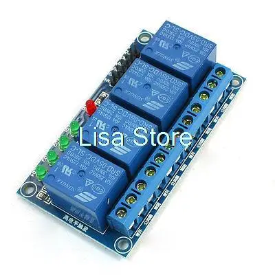 

5VDC катушка 10Amp высокого уровня триггер 4-канальный силовой релейный модуль