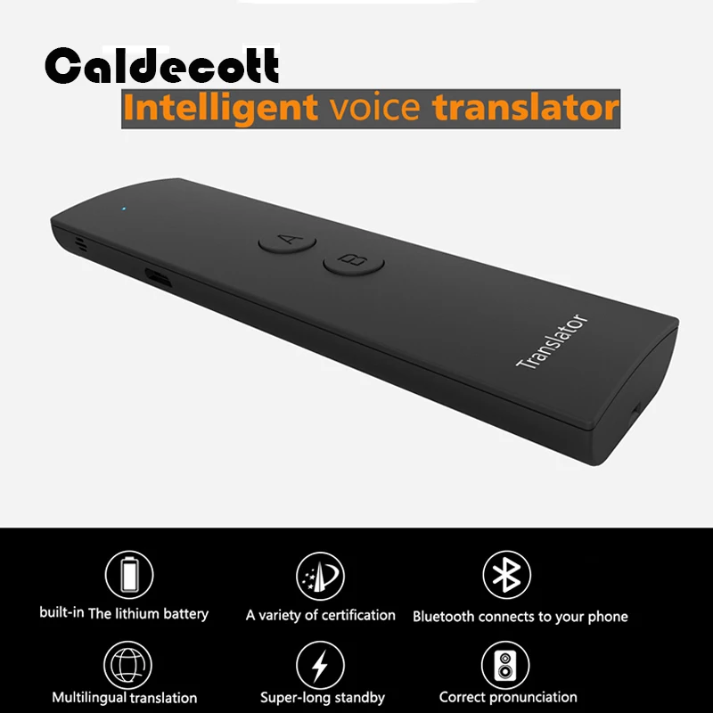 

New Portable Smart Speech Translator Two-Way Real Time 30 Multi-Language Translation For Learning Travelling Business Meeting
