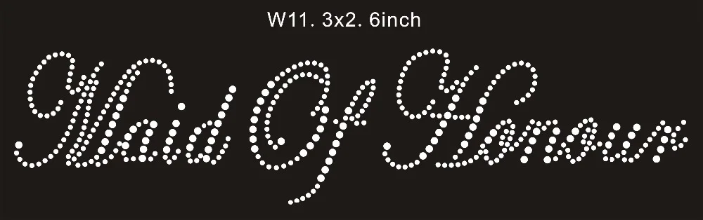 

Maid Of Honour hot fix motif, rhinestone transfer motif, iron on strass free shipping
