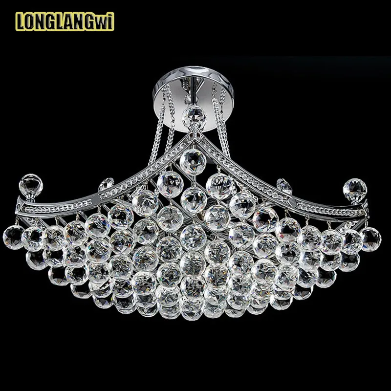 

New Crystal Chandelier Pendant Lamp Crystal Ceiling Light Fixture Hanging Lusters Ready Stocks