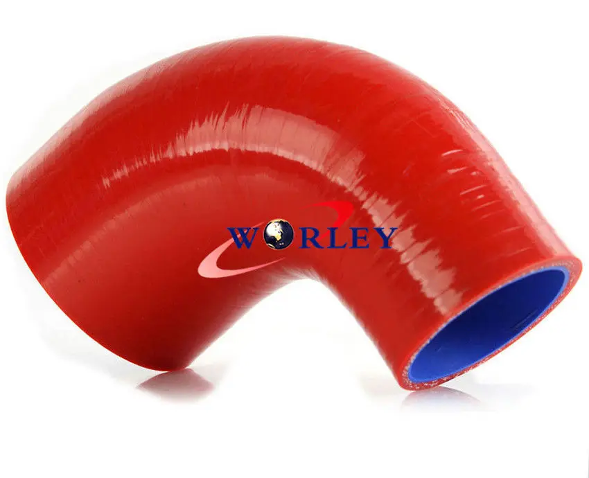 

Silicone 90 Degree Bend Reducer Elbow Hose 64mm - 76mm / 2.5" - 3" Universal RED
