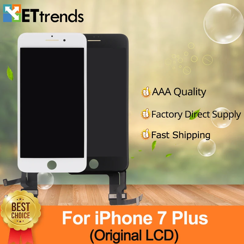 

2pcs 100% Original LCD Refurbished A+ Display For iPhone 7 Plus LCD Screen Touch Digitizer Assembly 100% Tested DHL Free Ship