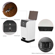 Automatic 6L Storage Pet Feeder with Camera Voice Recorder