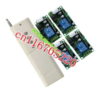 

Long Distance 3000m DC 12V 10A 1 Channel RF Wireless Remote Control Switch System 4 Receiver and 1 Transmitter Momentary Switch