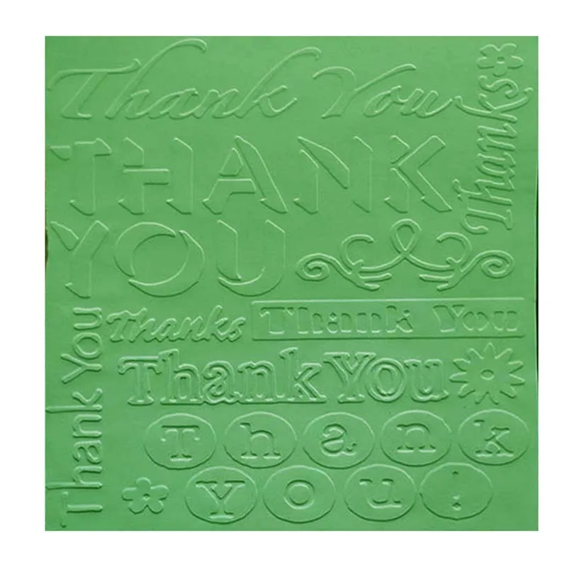 

Thank you plastic embossing folder for card making stationary paper crafts stencil cutting die background