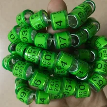 Голубь кольца птица кольцо зеленый FCC 000001-020000 большой слова высокого качества 8 мм 20000 шт./лот