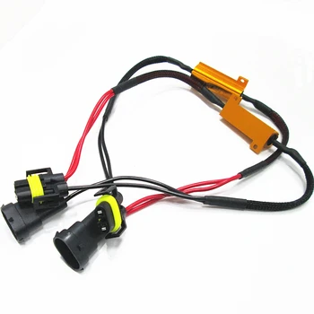 

2PCS H11 H8 Decoder LED Headlights Decoder Resistor 50W 8Ohm Canbus Free Error LED Resistor Decoder Warning Signal Error Cancel