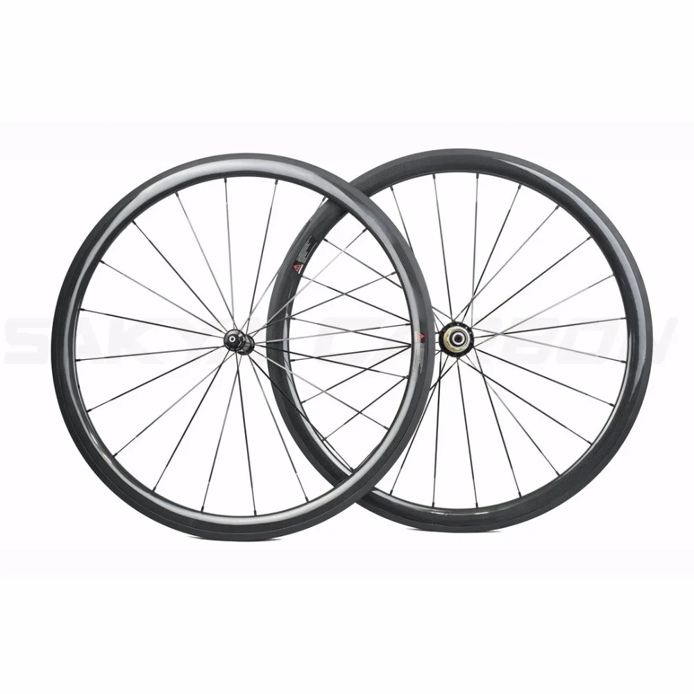 Карбоновые колёса с керамическим подшипником Powerway R36 24/30/35/38/45/50/60/88