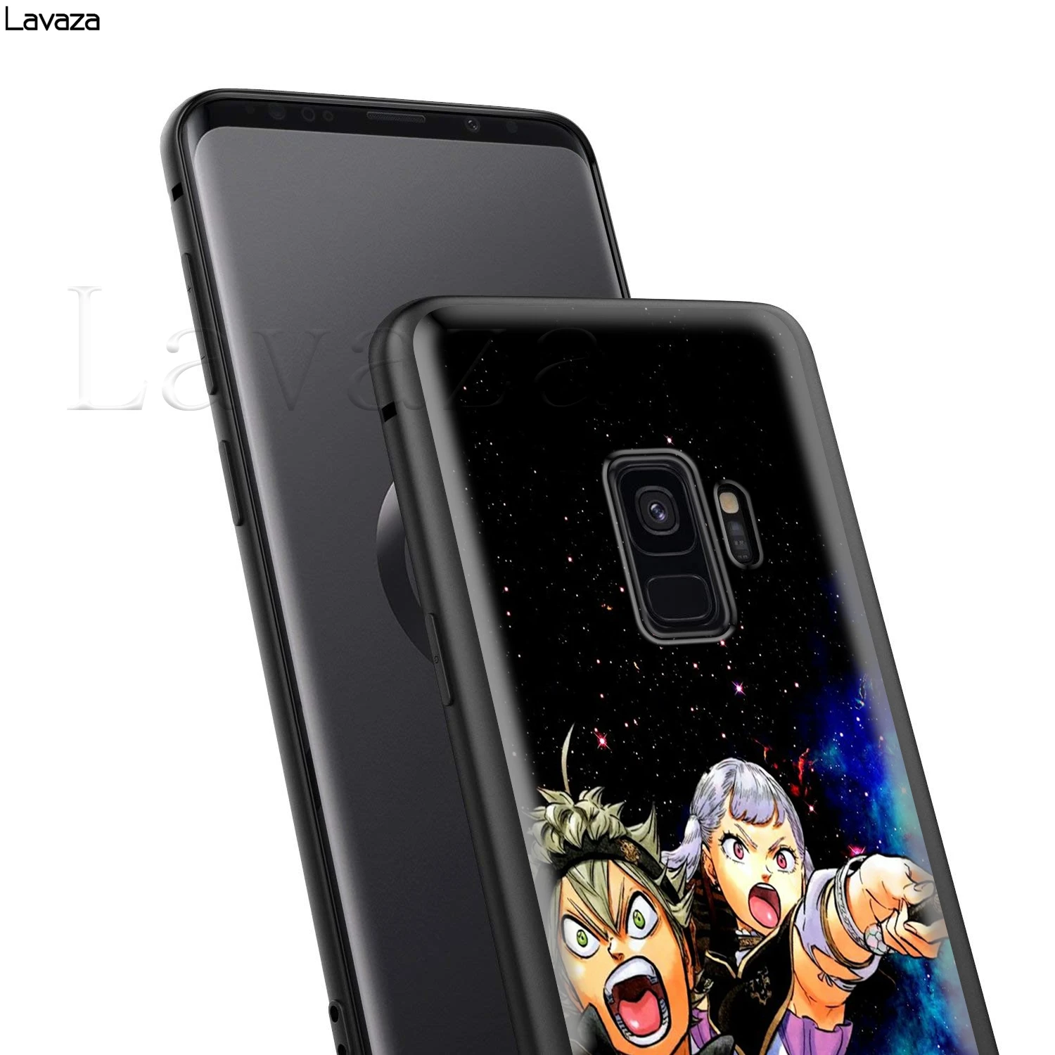 Чехол с черным клевером для Samsung Galaxy A10 A20 A30 A40 A50 A70 A50s A70s Note 10 Plus M10 M20 M30 A01 A11 A21