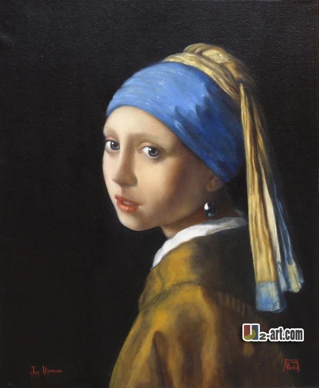 

Canvas Prints ( Girl with a Pearl Earring) by Jan Vermeer printed painting canvas wall picture modern art for gift Western-230