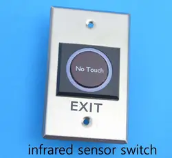 Инфракрасный сенсорный выключатель без сенсорной бесконтактной кнопки выхода двери с реальным номером отслеживания