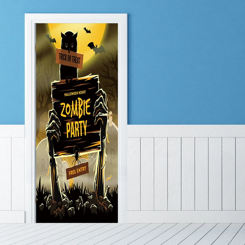 2 قطعة/المجموعة أحدث هالوين الكسول الرعب ملصق الباب ملصقات اللوحة خلفيات جدار ملصق حزب نوم ديكور المنزل YMT136 2 قطعة/المجموعة أحدث هالوين الكسول الرعب ملصق الباب ملصقات اللوحة خلفيات جدار ملصق حزب نوم ديكور المنزل YMT136