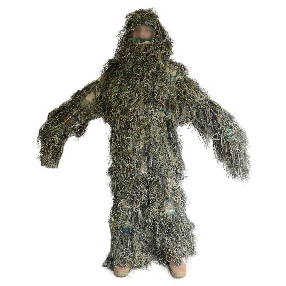 

Camouflage Hunting Ghillie Suit Secretive Hunting Clothes Sniper Tactical Yowie Bionic ghillie suit Camouflage jacket and pants