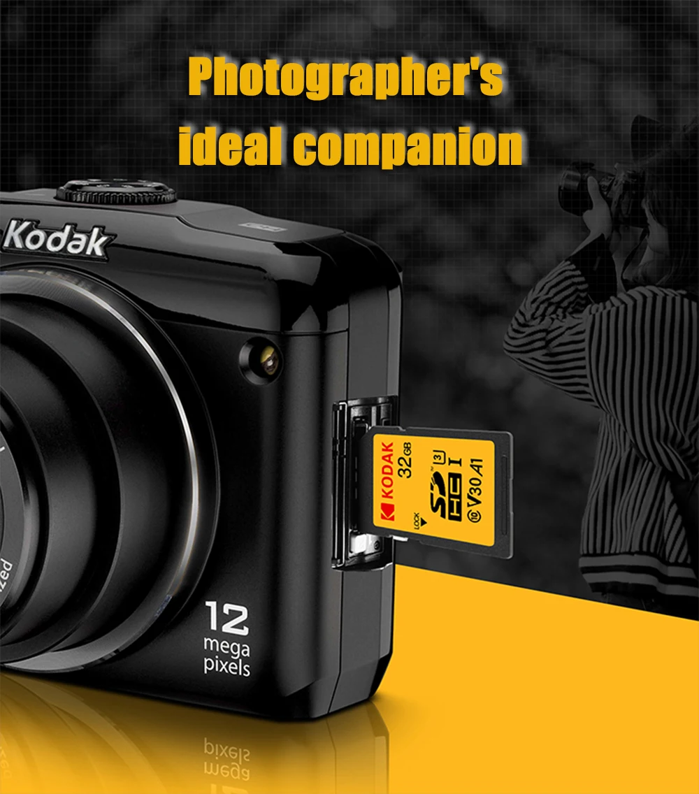 Sd-карта Kodak 64 Гб карта памяти 128 ГБ SDXC U3/U1 V30/V90 carte sd для sony Canon Nikon micro SLR цифровая камера cartao de memoria