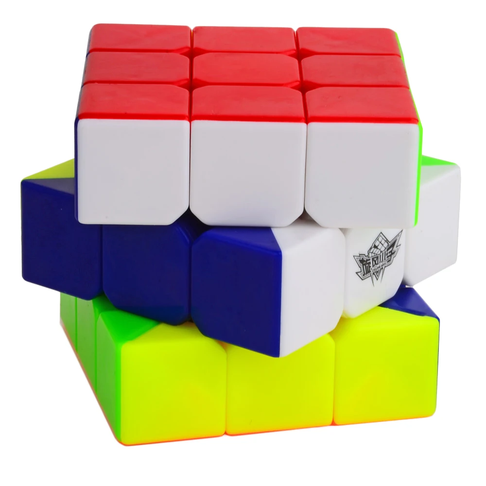 Разноцветный волшебный куб Cyclone Boys 3x3x3 упрощенной версии без наклеек|magic cube