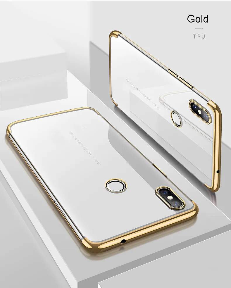 BBSW Electroplate Soft TPU Phone Case for Xiaomi Mi8 SE Mix2S 6X 5X Redmi 5 Plus Note 5 Pro 5A 5A 4X Redmi Note 4X Shining Cover (1)
