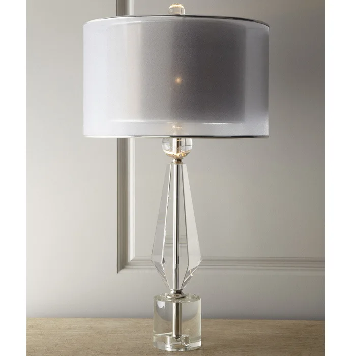 

Europe Simple Creative Luxury Table Lamps Clear Crystal Personality Table Lamps Observable Useful Table Lamps In Bedroom Study