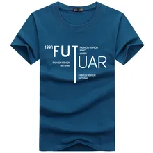 Мужская Пляжная футболка Новая летняя футболка с круглым вырезом и короткими рукавами Мужская молодежная повседневная с буквенным принтом