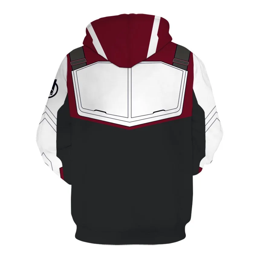 2019 The Avengers Endgame Quantum Realm Cosplay Costume Hoodies Men Hooded Avengers Zipper End Game Sweatshirt Jacket